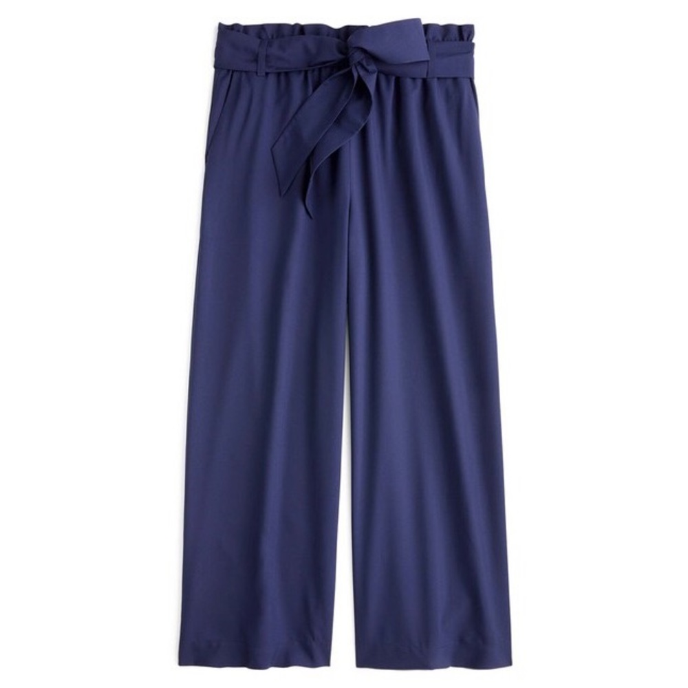 J.Crew Point Sur blue wide leg pull on pants 0